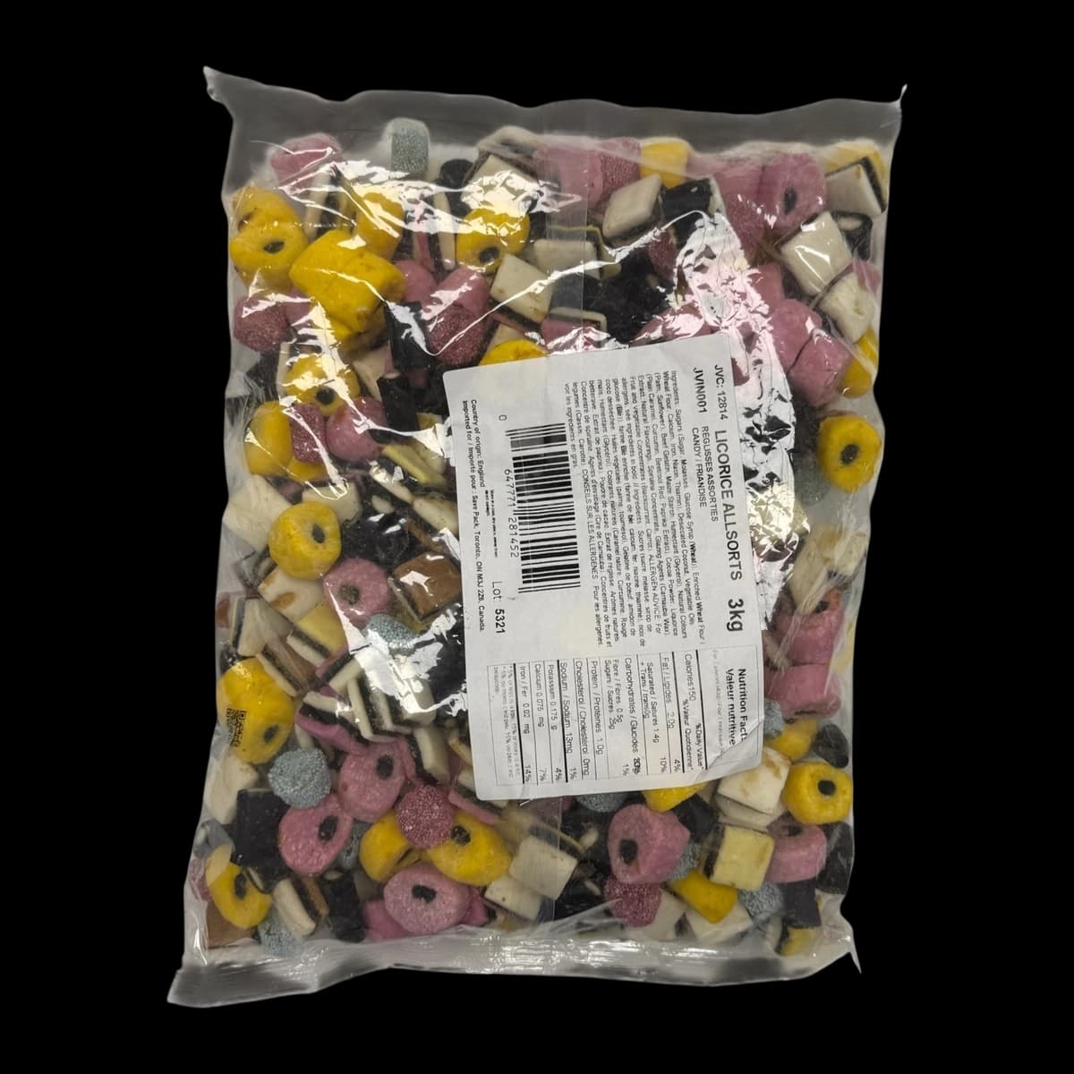 BULK Licorice Allsorts 3kg