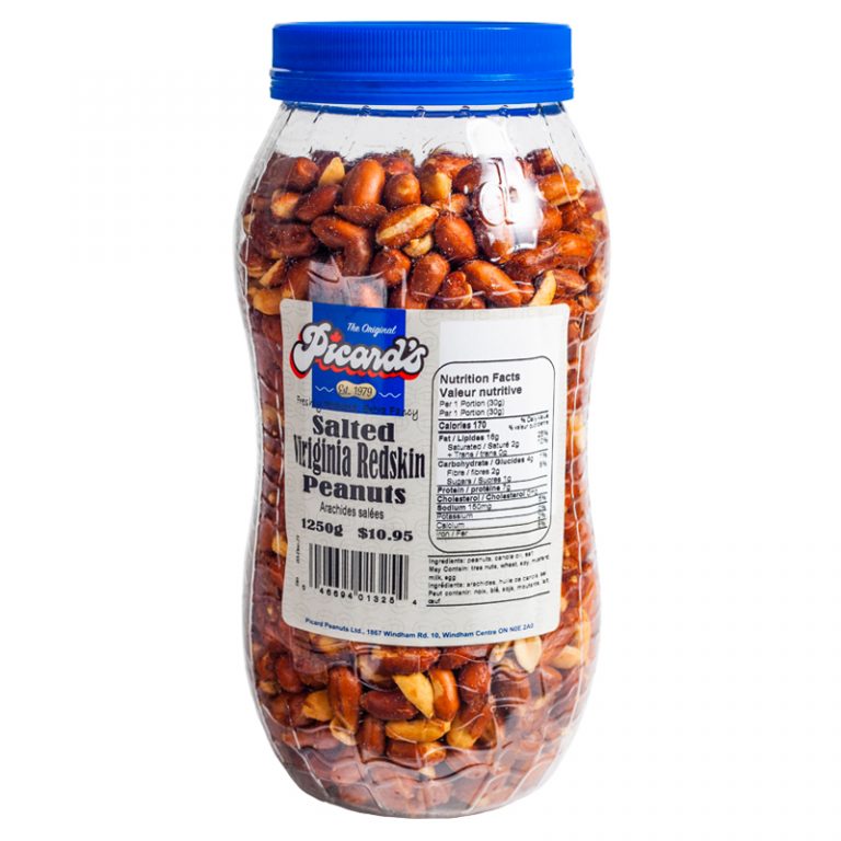 Raw Shelled Valencia Peanuts 800g Picard Peanuts Ltd.