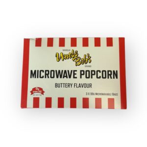 Uncle Bob's Microwave Popcorn Buttery Flavour 3 x 99g