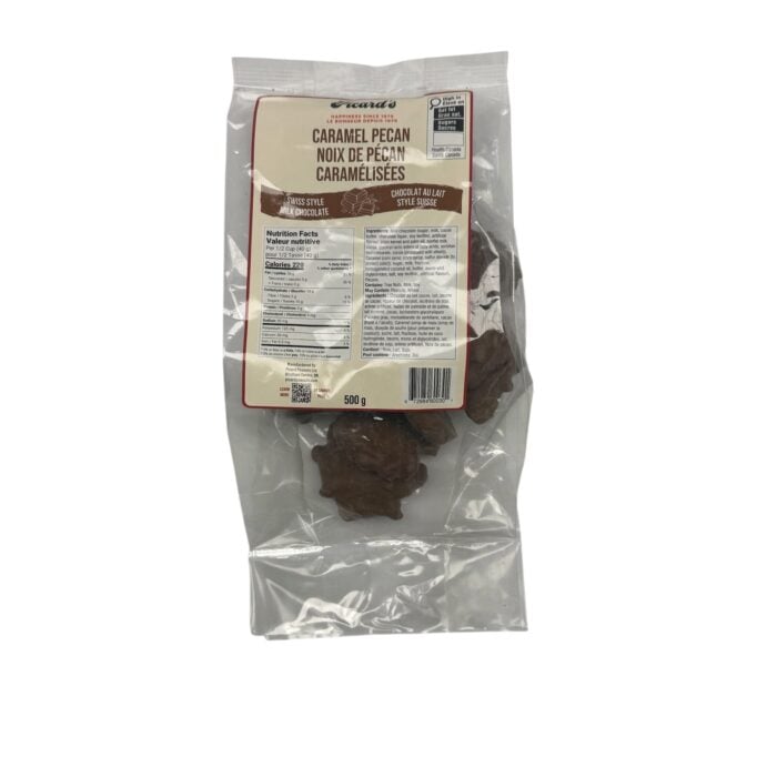 Milk Chocolate Caramel Pecan Clusters 500g