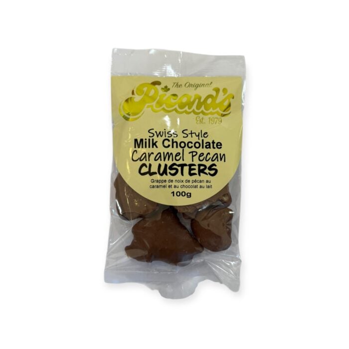 Milk Chocolate Caramel Pecan Clusters 100g