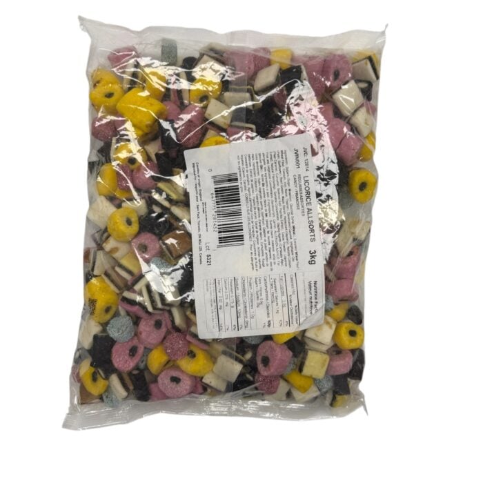 BULK Licorice Allsorts 3kg